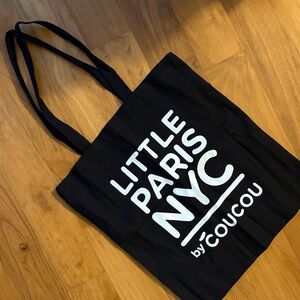 Black Little Paris NYC Tote Bag